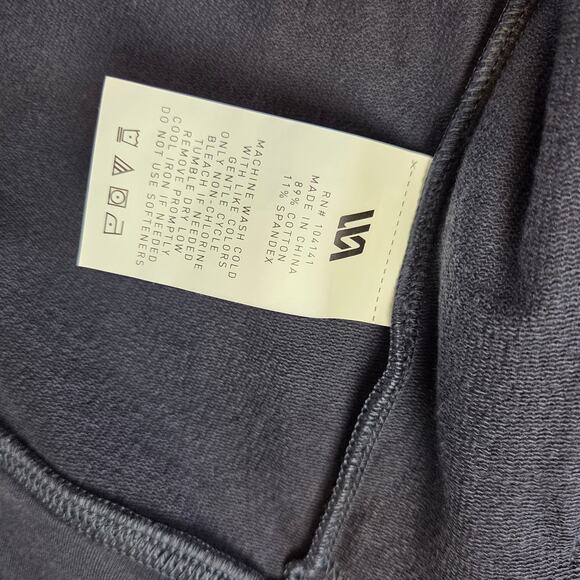 RVCA Full Zip Jacket XL Navy Cotton Blend Logo Streetwear - Picture 10 of 12